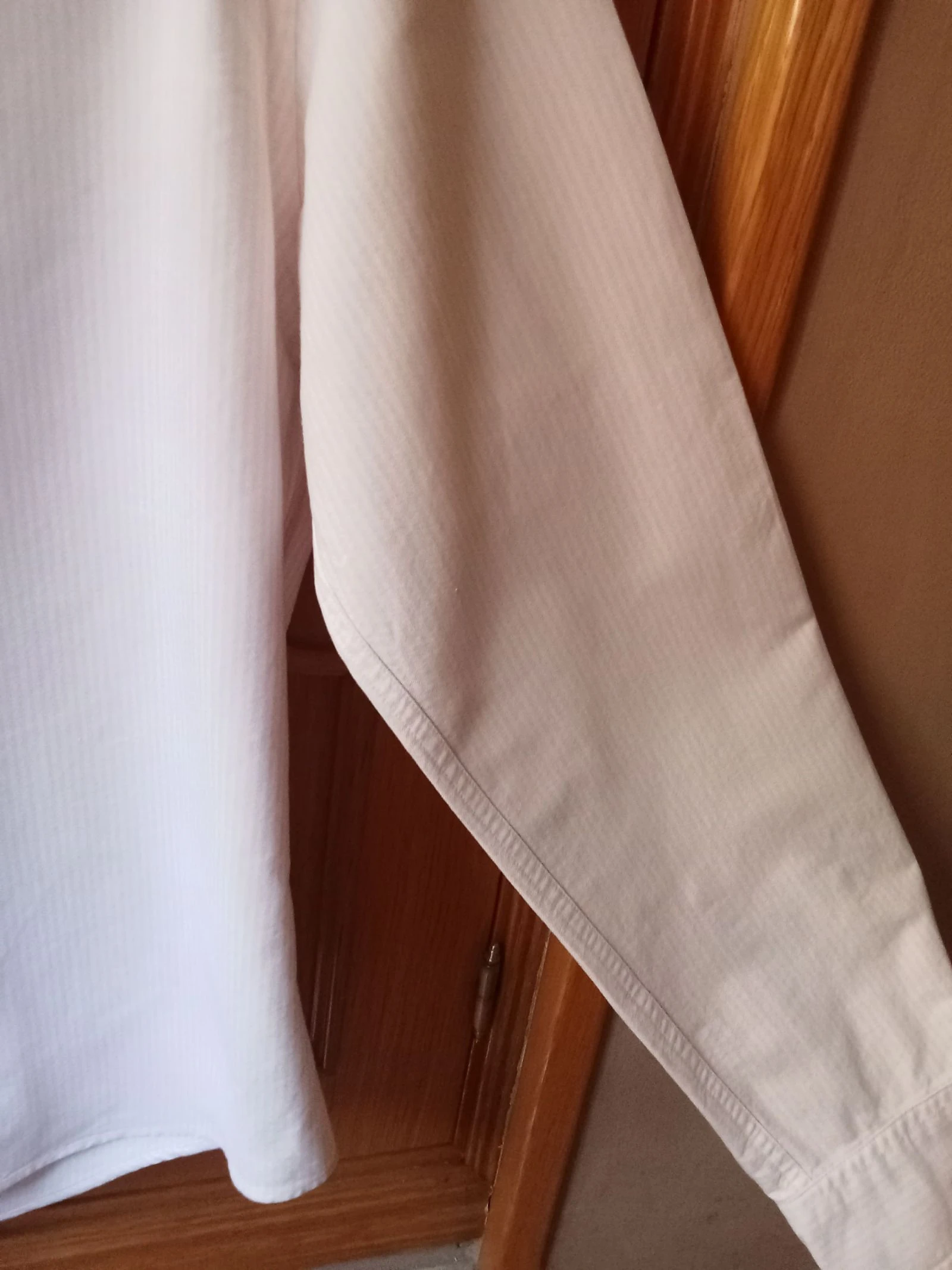 Camisa masculina listras brancas e rosas Tommy Hilfiger tamanho G em ótimo estado 100% algodão | Inclui 4 botões de reposição – photo 6
